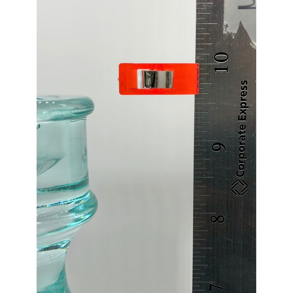 Aqua Blue Ribbed Glass Taper Candlestick Holder Vintage Style 9.75 Inch Coastal - Picture 2 of 10